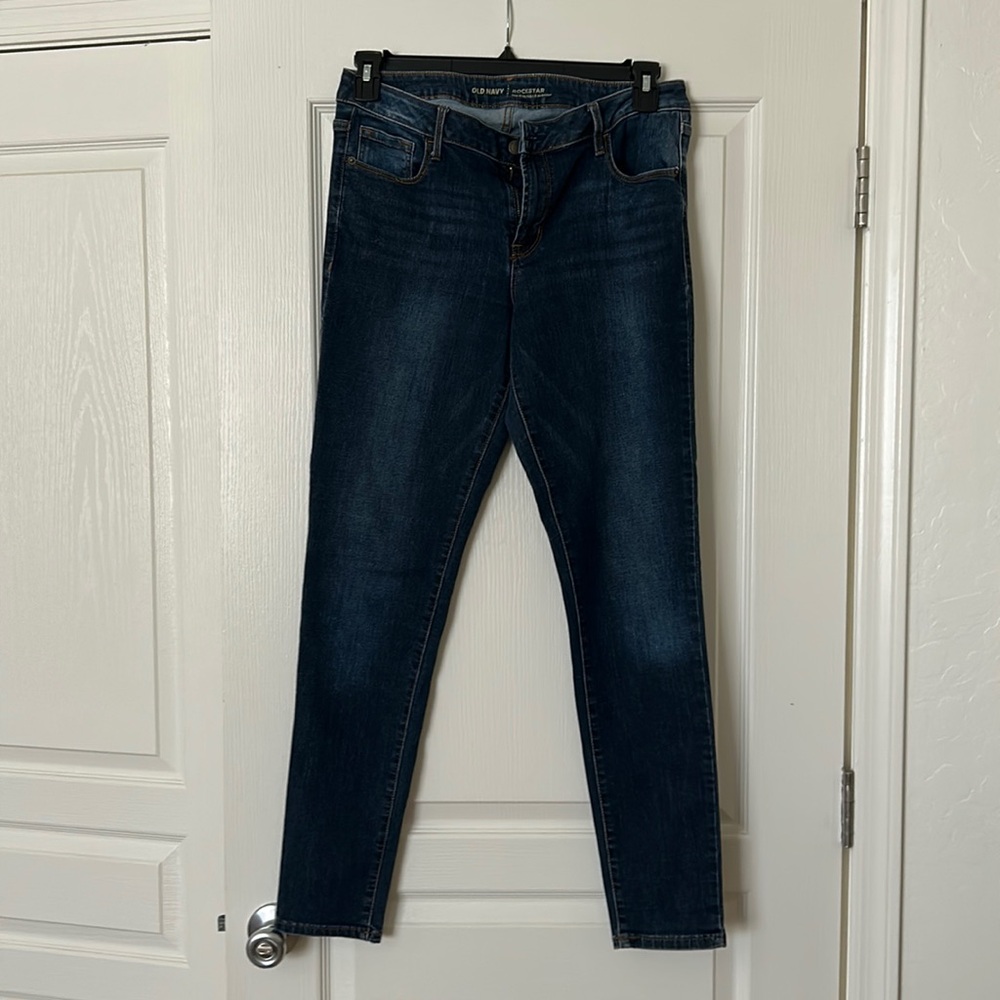 Mid rise rock star long old navy